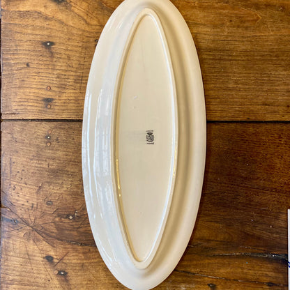 French Vintage Sarreguemines Serving Platter – 61 × 25 cm