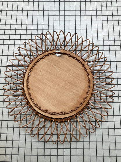 Vintage Rattan Mirror