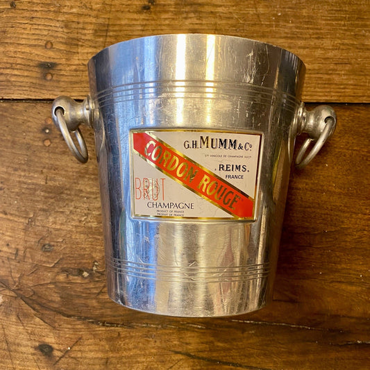 Vintage G.H. Mumm Aluminium Champagne Bucket – Cordon Rouge