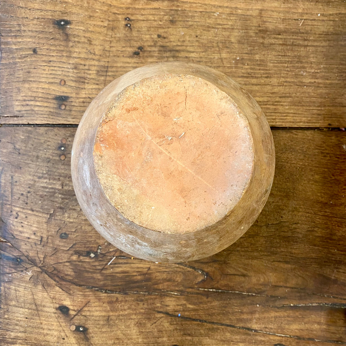Antique French Terracotta Confit Pot – Ochre Glaze