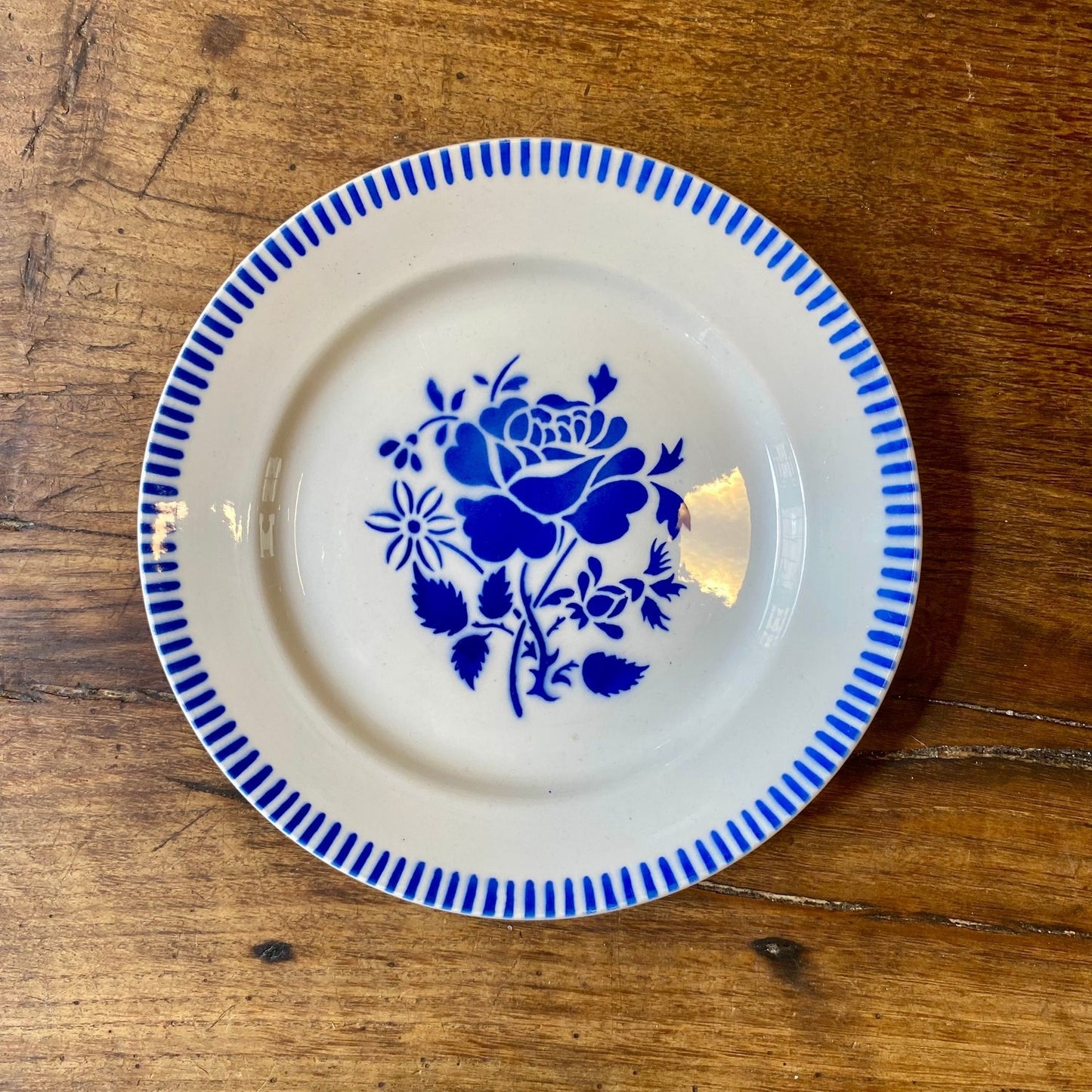 French Vintage Lunéville Plate – Évian