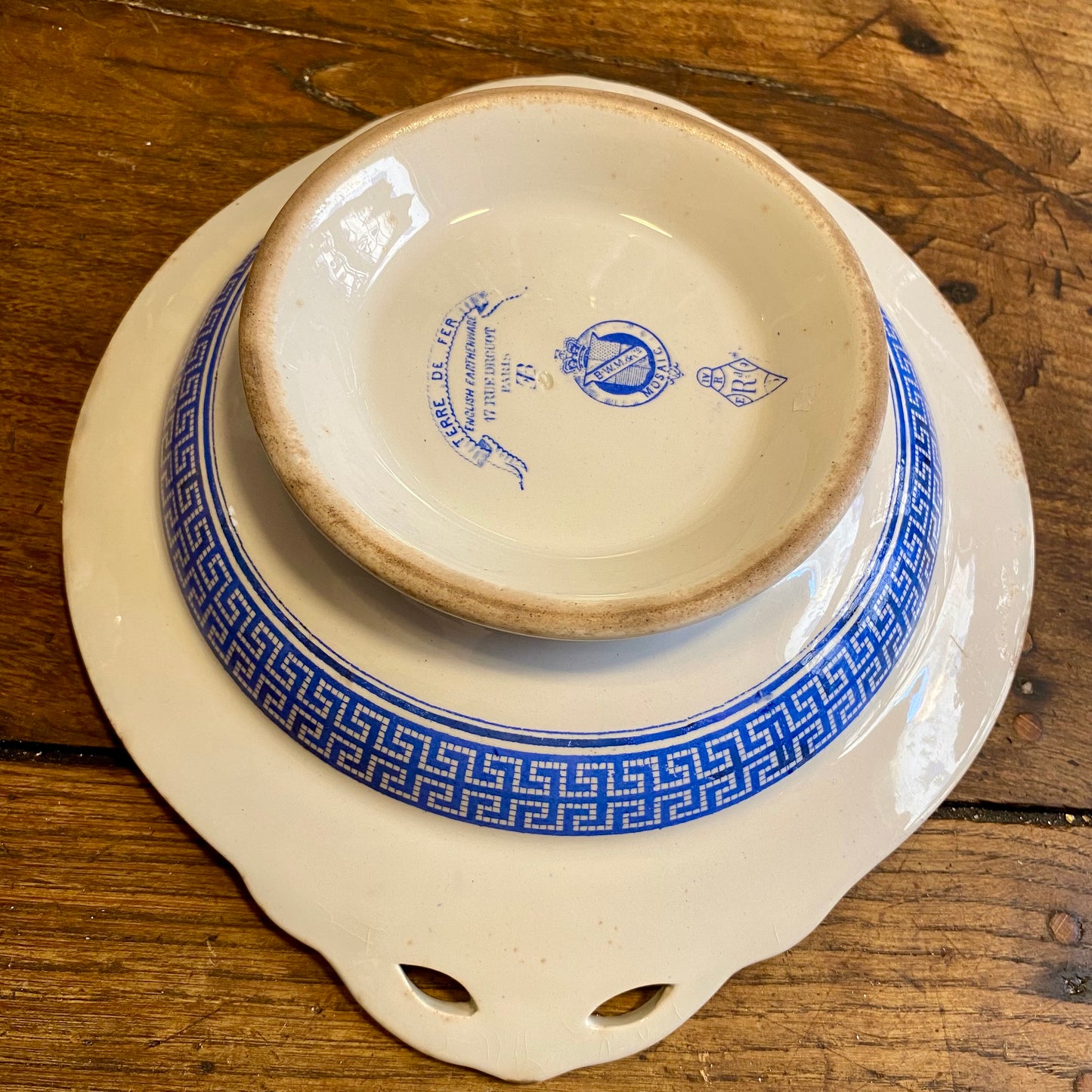 Antique English Ironstone Serving Dish – B.W.M.&C
