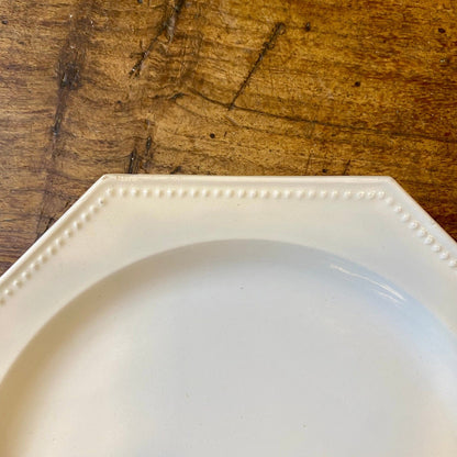 Creil & Montereau Pearled Dessert Plate – Antique French Porcelain