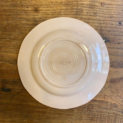 Vintage Digoin Sarreguemines Dinner Plate – Terracotta Rose