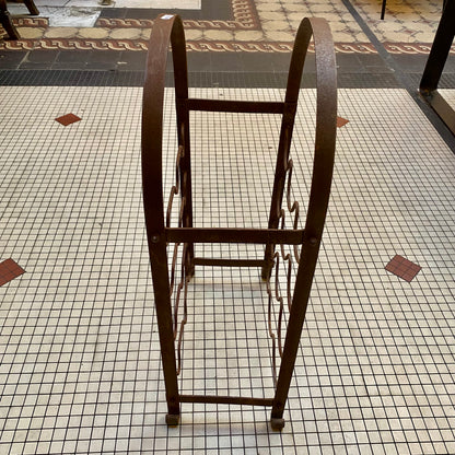 Vintage French Wine Bottle Rack