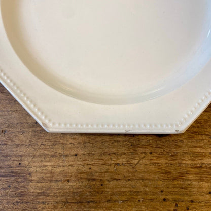 Creil & Montereau Pearled Dessert Plate – Antique French Porcelain
