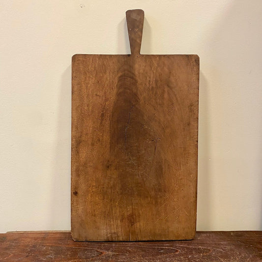 Vintage French Wooden Cutting Board – Long Handle