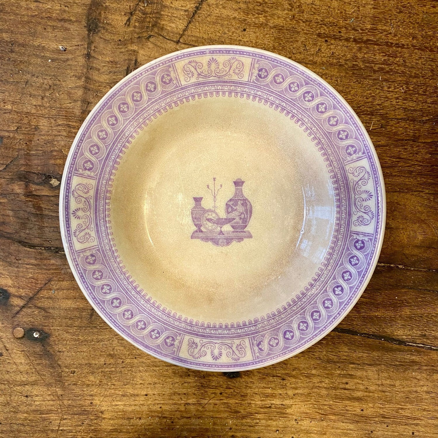 English Etruscan Vases Bowl – Mid-19th Century