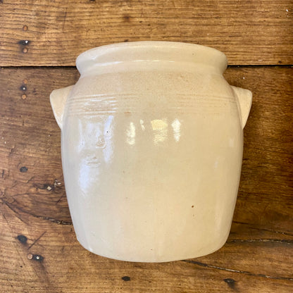 Vintage French Stoneware Pot with Handles