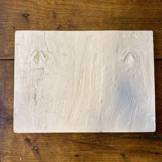 French plaster wall relief