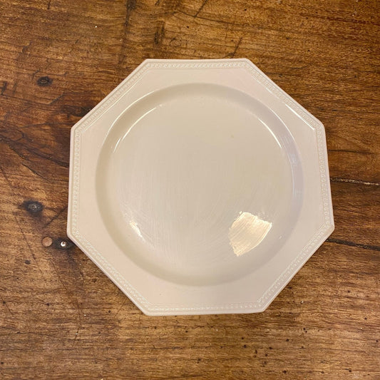 Creil & Montereau Pearled Dessert Plate – Antique French Porcelain