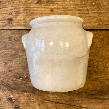 Vintage Fransk Stengodskruka med Handtag
