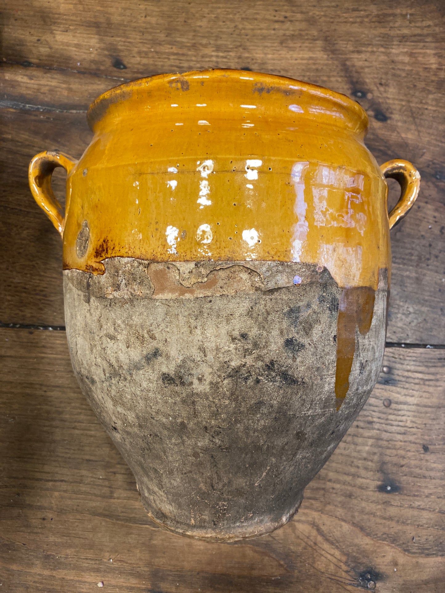 Antique French Terracotta Confit Pot