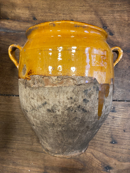 Antique French Terracotta Confit Pot