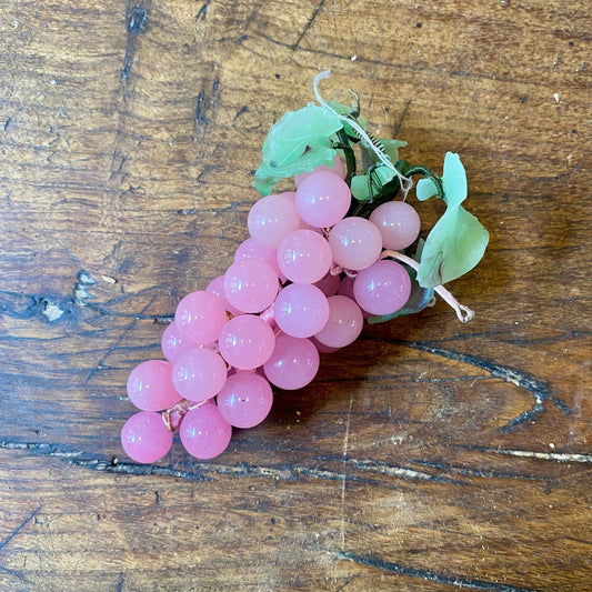French Vintage Pink Decorative Grape Cluster – 13 cm