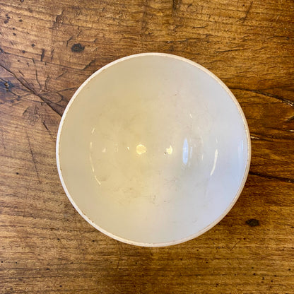 Vintage French Digoin Café au Lait Bowl – Red Stripes