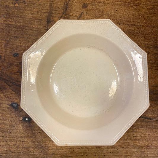 Creil & Montereau Pearled Soup Bowl – Antique French Porcelain