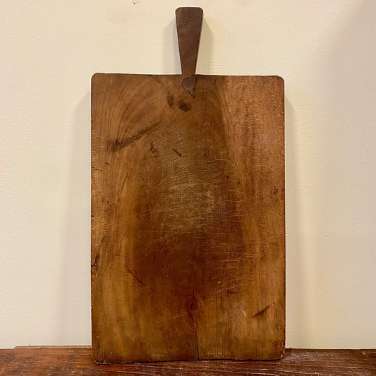 Vintage French Wooden Cutting Board – Long Handle