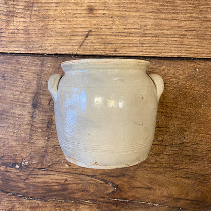 Vintage French Stoneware Pot with Handles