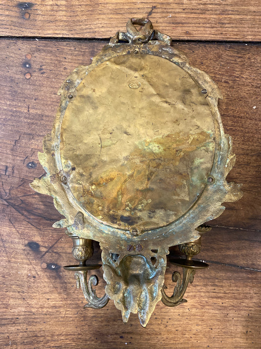 Gilt Bronze Wall Sconce Mirror – Blanchard, Paris