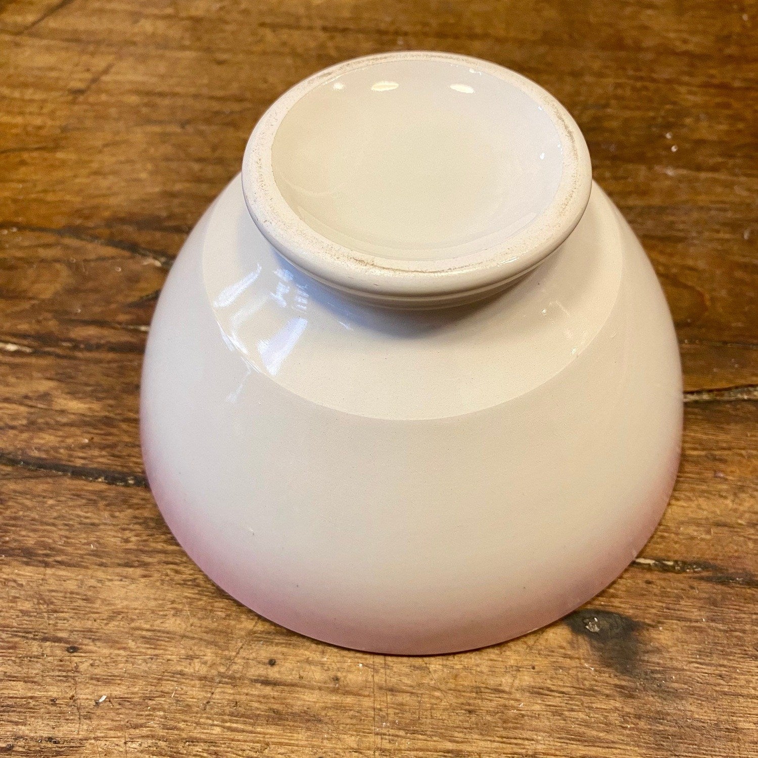 French Vintage Café Au Lait Bowl – Pink Ombre