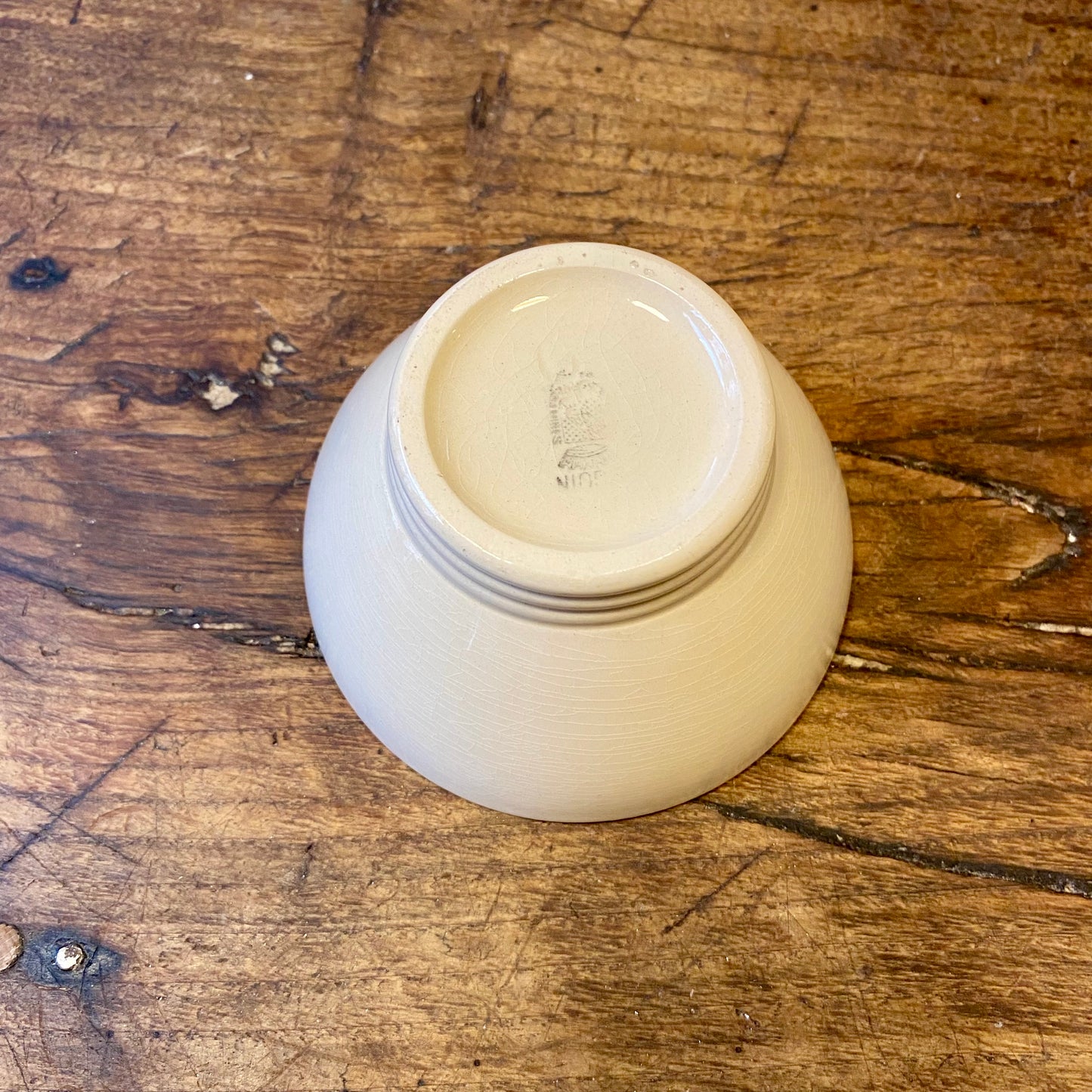 Vintage French Digoin Café au Lait Bowl – Ivory