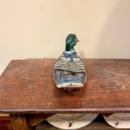 Vintage Painted Wooden Duck