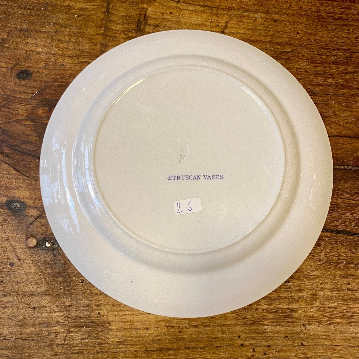 "Etruscan Vases" Transferware Plate