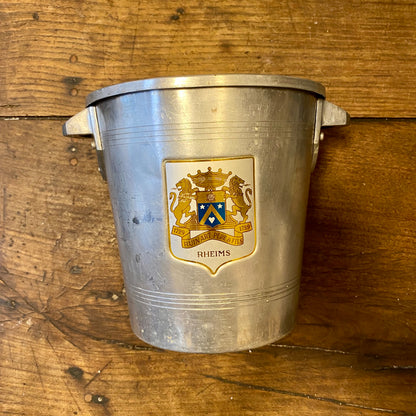 Vintage Champagnekylare i Aluminium – Ruinart Reims