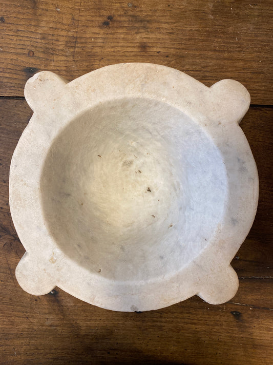 Large Heavy Marble Mortar