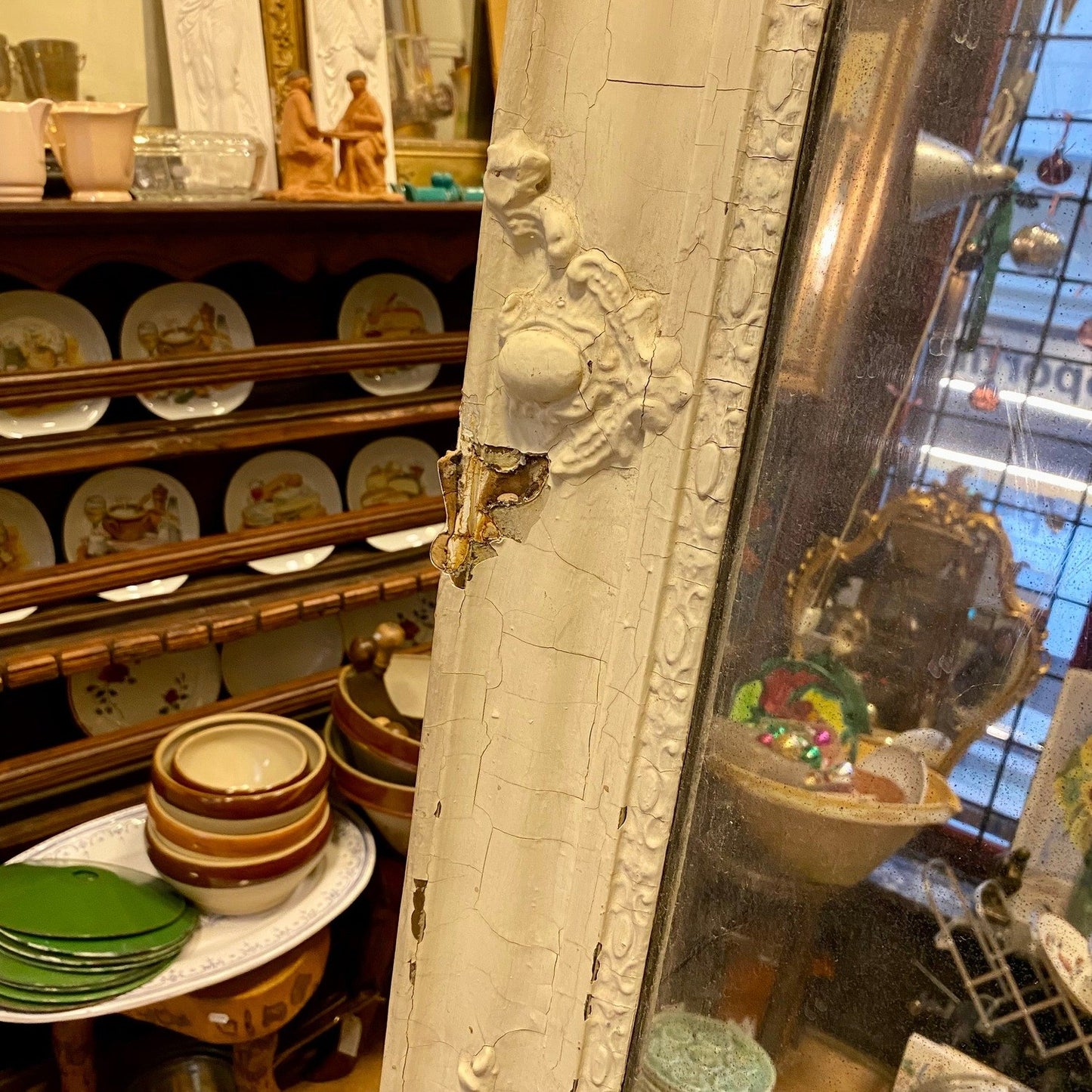 Pattern: Antique French Painted Mirror – Curiosité Göteborg | Fransk vintageinredning från Curiosité