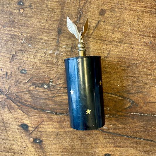 Vintage Pop-Up Cigarette Holder with Eagle – 19 cm