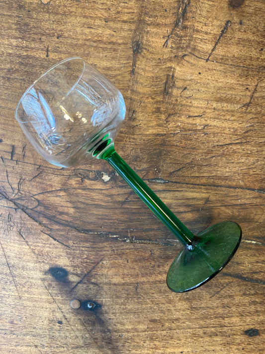 Vintage French Wine Glass