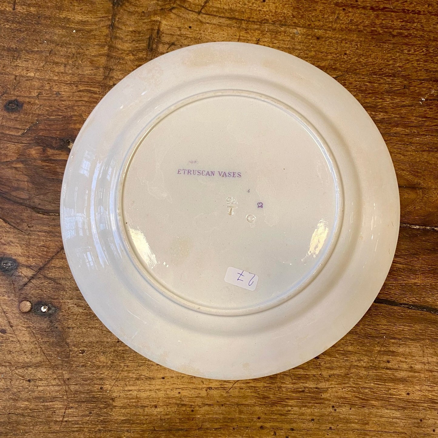 "Etruscan Vases" Transferware Plate