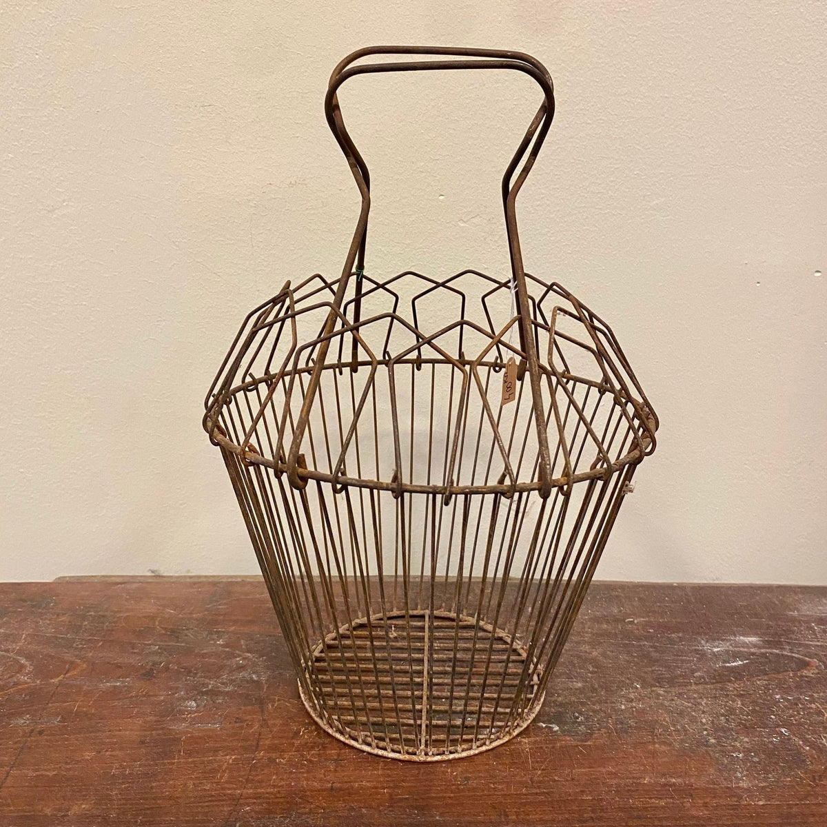 Vintage Folding Wire Egg Basket