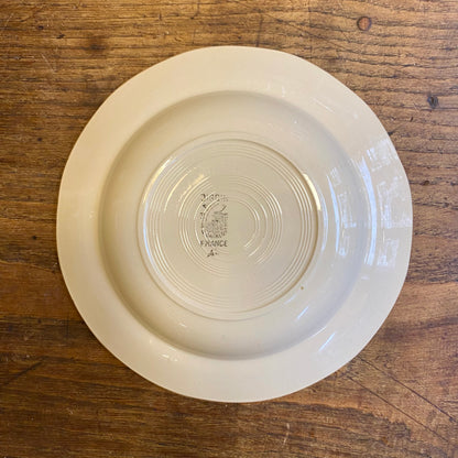 Vintage Digoin Sarreguemines Shallow Bowl – Blue Rose