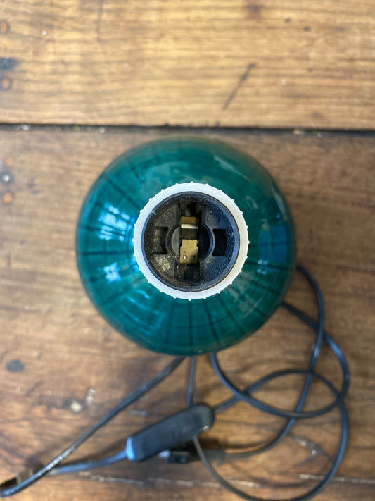 Vintage Green Globe Table Lamp