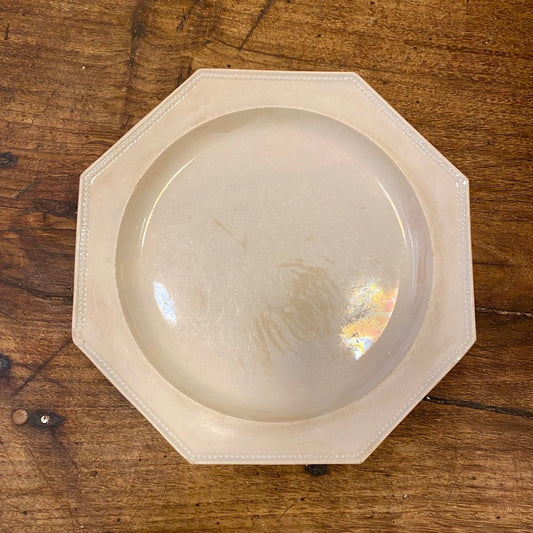 Creil & Montereau Pearled Dessert Plate – Antique French Porcelain