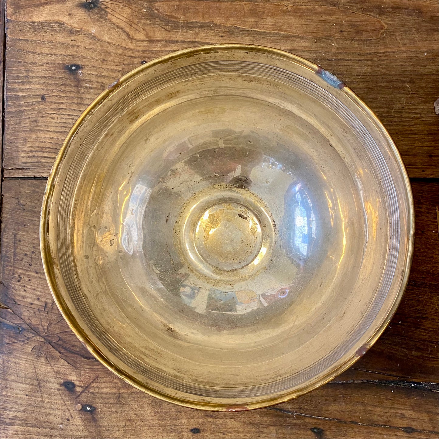 Vintage Champagne Vasque – 31 × 32 cm