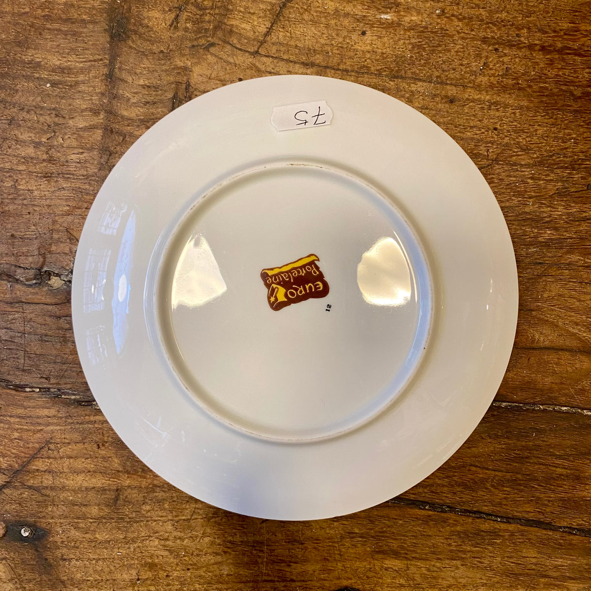 Vintage Euro Porcelaine Dessert Plate – French Cheese Map