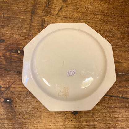 Creil & Montereau Pearled Dessert Plate – Antique French Porcelain