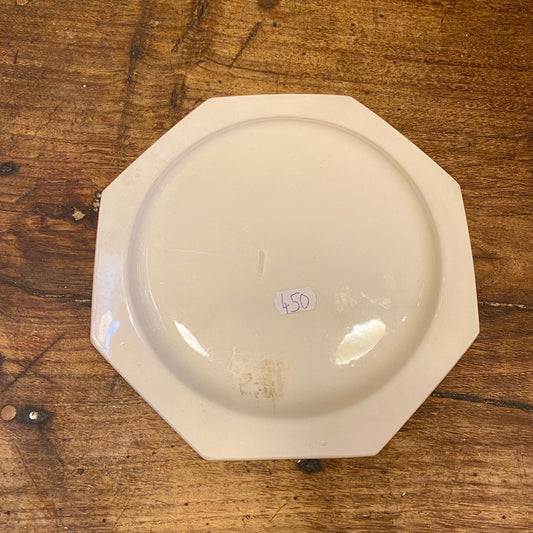 Creil & Montereau Pearled Dessert Plate – Antique French Porcelain