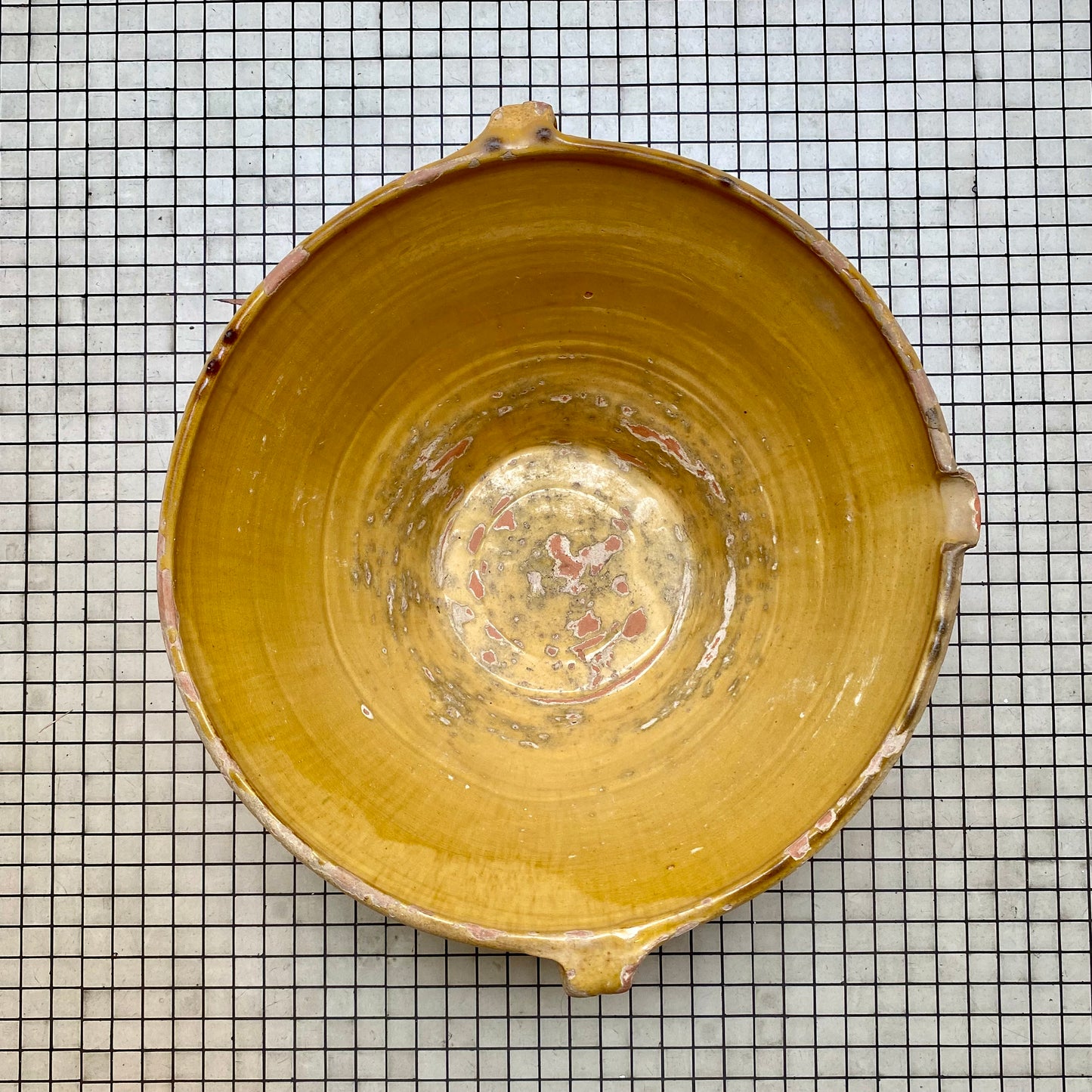 Antique French Provençal Tian Bowl – Yellow