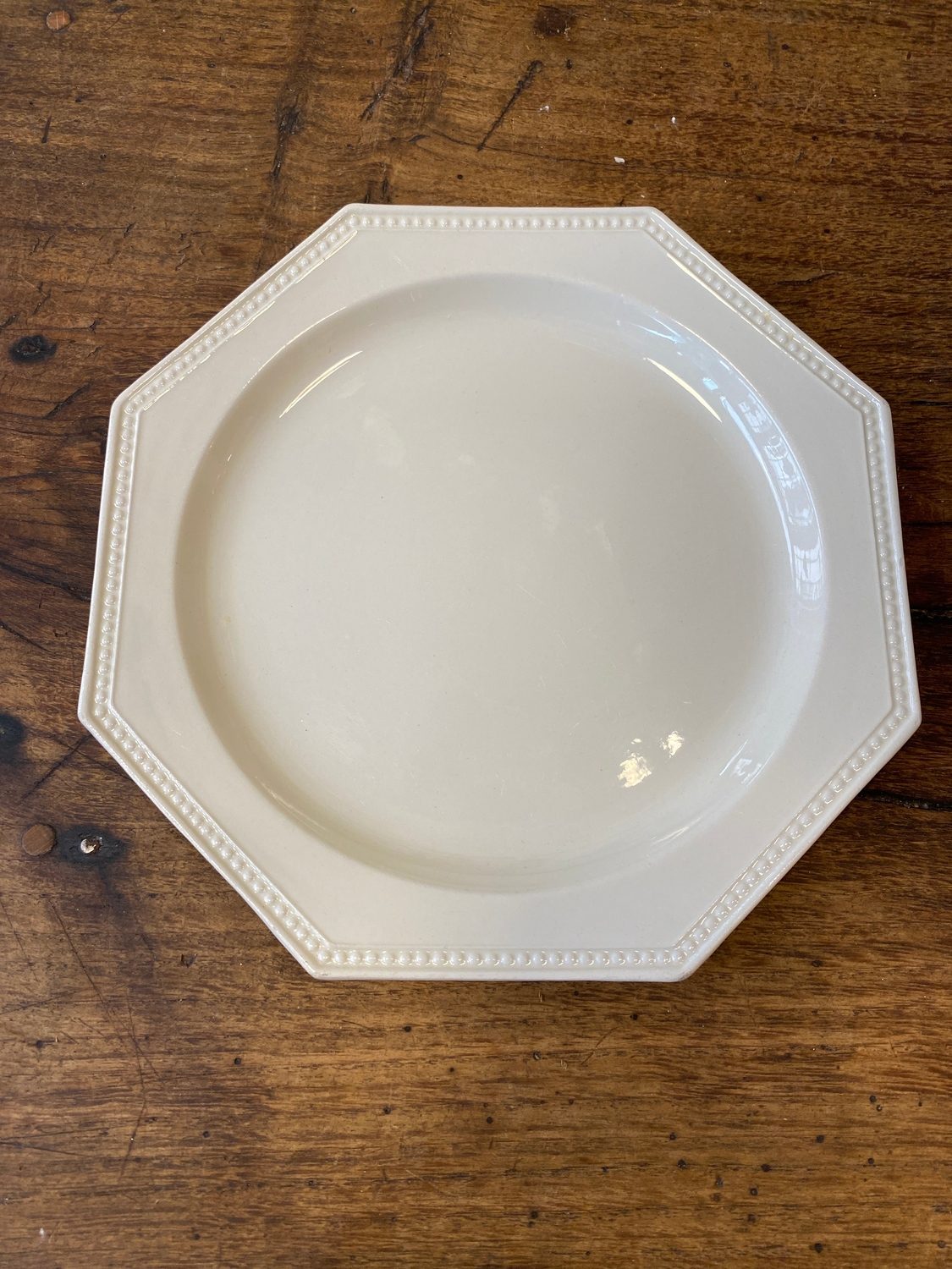 Pattern: Creil & Montereau Pearled Dessert Plate – Antique French Porcelain – Curiosité Göteborg | Fransk vintageinredning från Curiosité