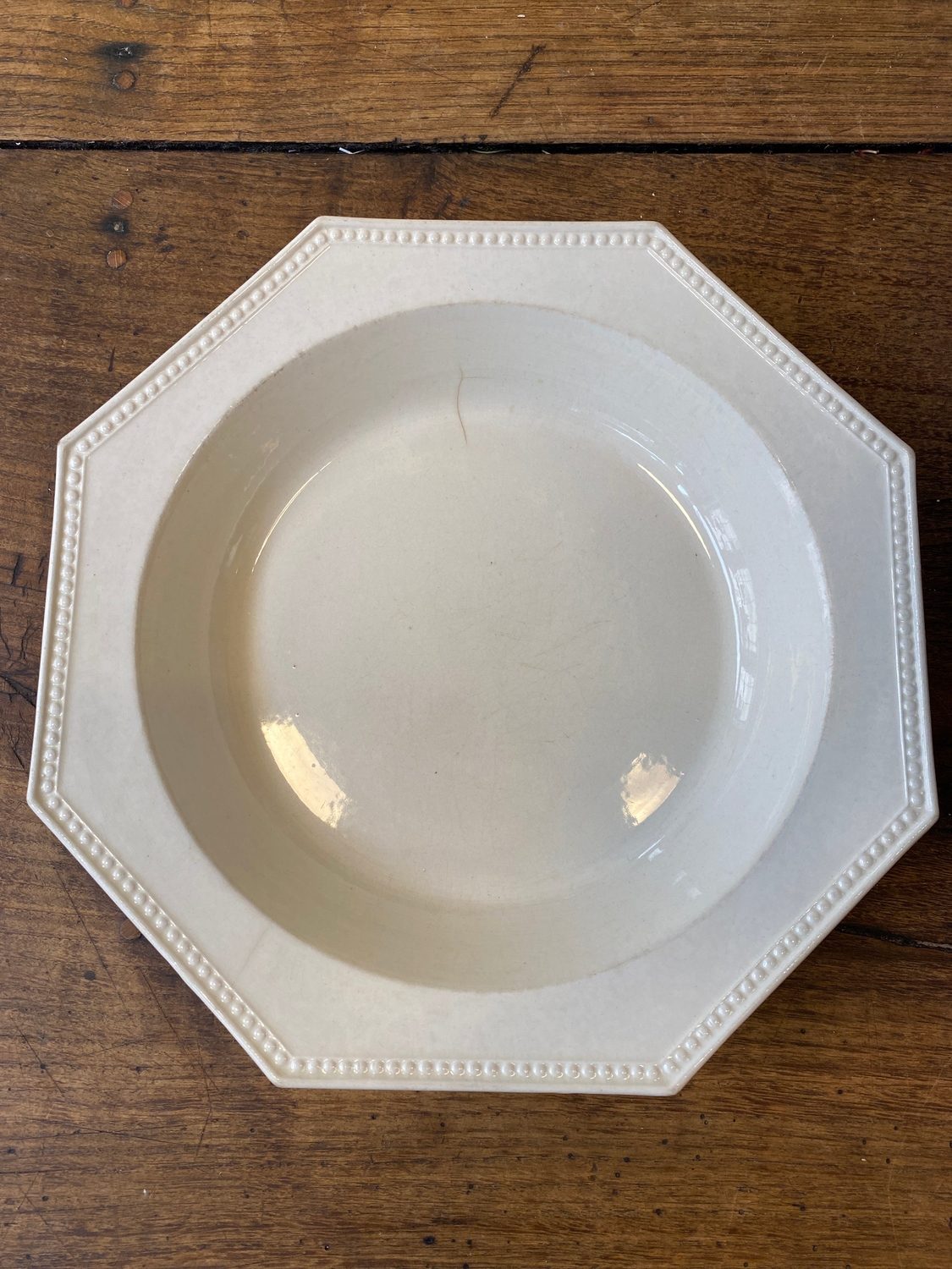 Pattern: Creil & Montereau Pearled Serving Dish – Antique French Porcelain – Curiosité Göteborg | Fransk vintageinredning från Curiosité
