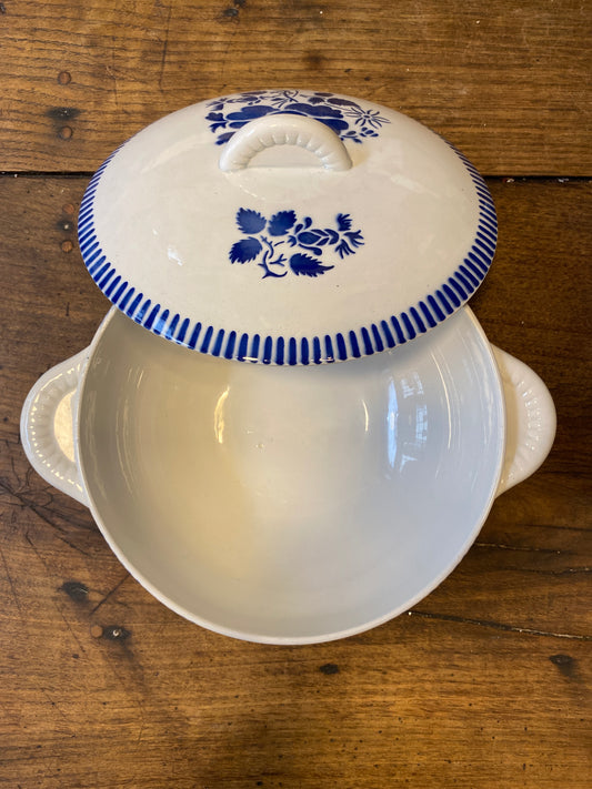 Blue Floral Lidded Tureen – KG Lunéville
