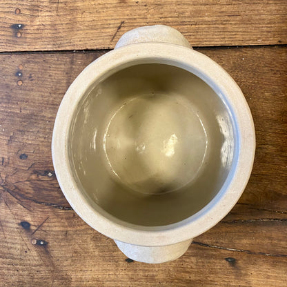 Vintage French Stoneware Pot with Handles