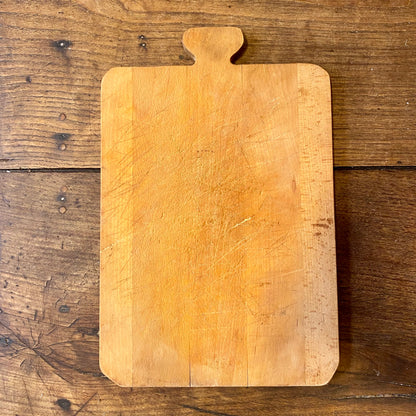 Vintage French Wooden Cutting Board – T-Handle