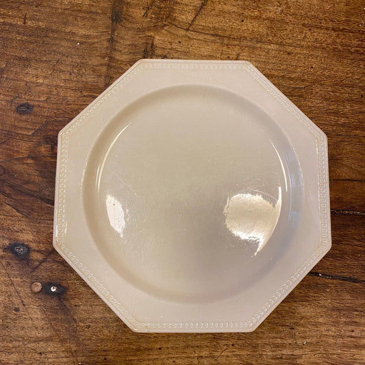 Creil & Montereau Pearled Dessert Plate – Antique French Porcelain