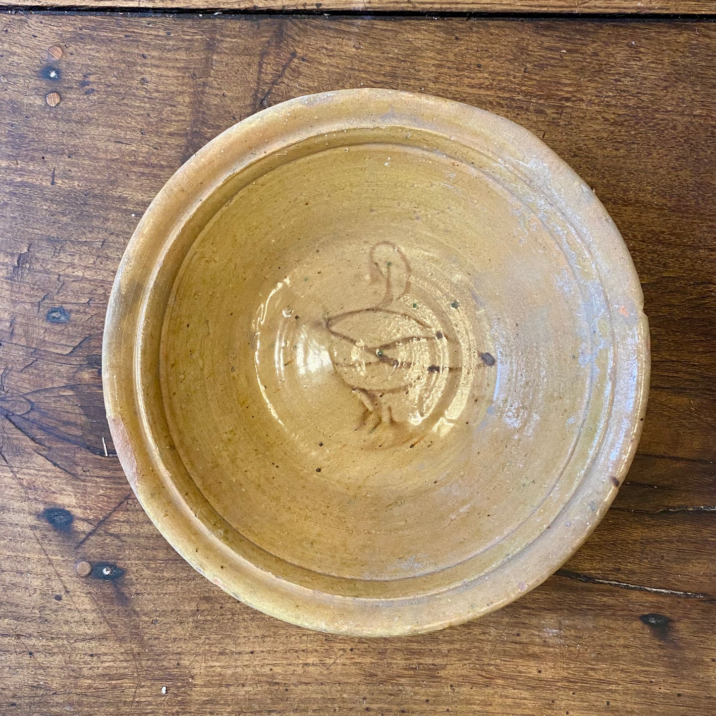 Vintage Provençal Glazed Bowl – 25 cm